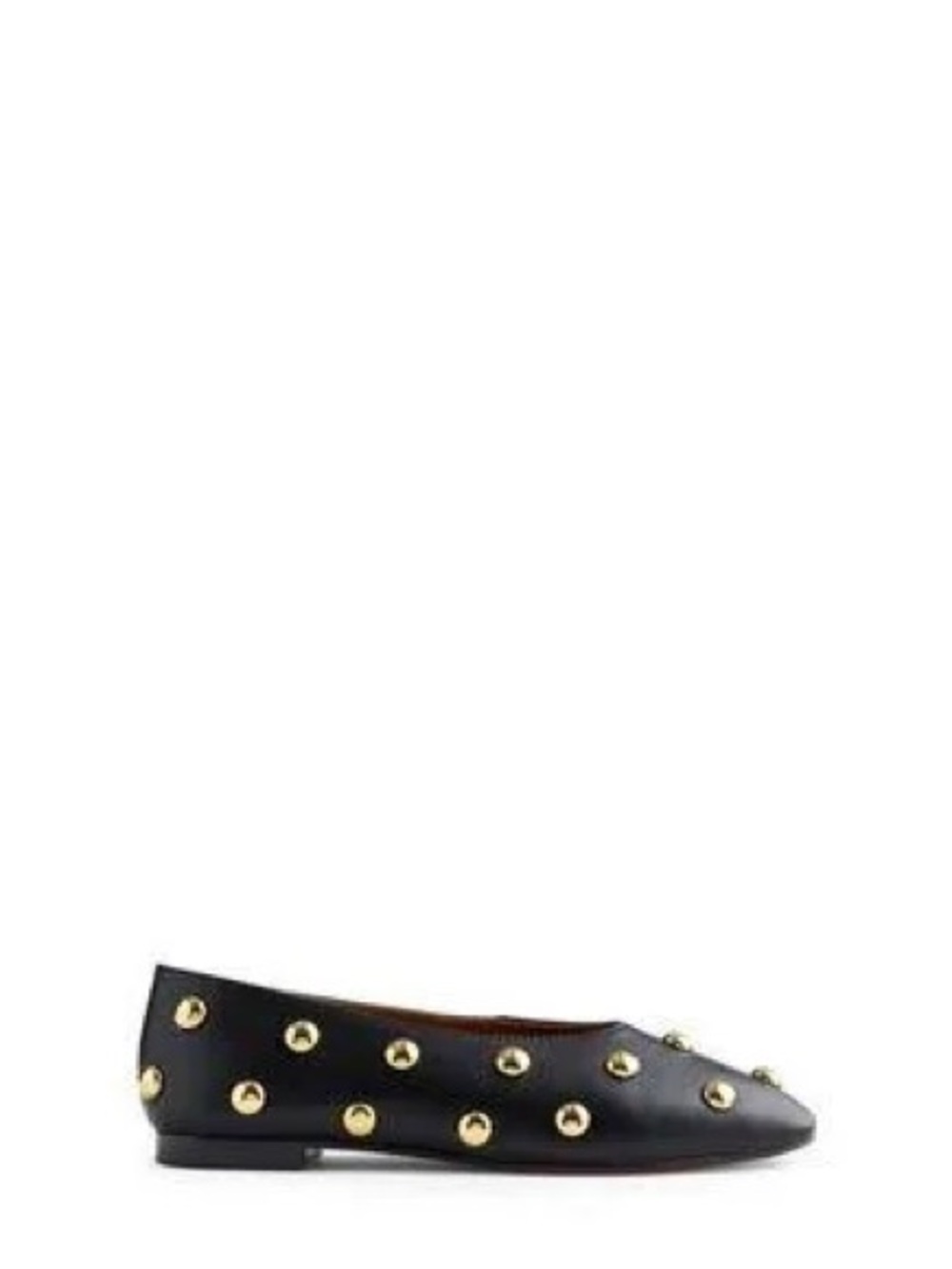 Madewell Mylie Ballet Flat True Black with Embellished Studs